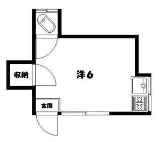 長崎荘【1号室】の間取り