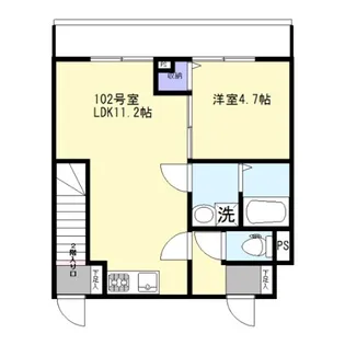 SakuraVerde南荻窪【102号室】の間取り