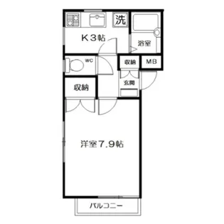 ソルファースト阿佐ヶ谷【101号室】の間取り