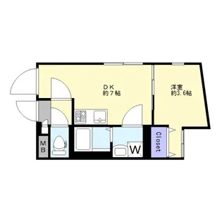 Luxe文京白山(定期借家)【202号室】の間取り