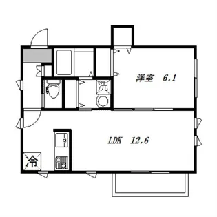 ブランドミール【202号室】の間取り