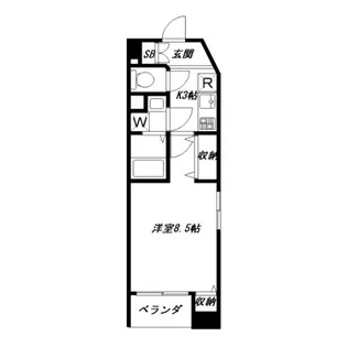 ミラコスタ高円寺【2階】の間取り