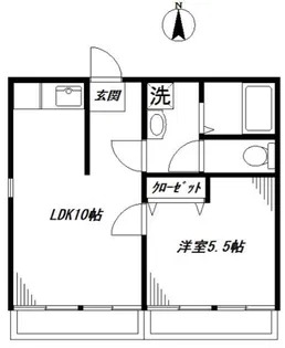 リーフガーデニア【2階】の間取り