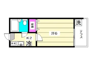 パルチアB【102号室】の間取り