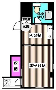 高円寺南アネックス【203号室】の間取り