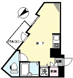 Bell house Asagaya【504号室】の間取り