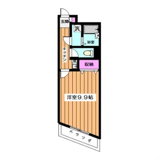 メゾンローズ阿佐ヶ谷【402号室】の間取り