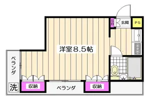 桜台アームス【406号室】の間取り
