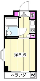 東栄レジデンス【207号室】の間取り