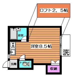 クレドール【202号室】の間取り