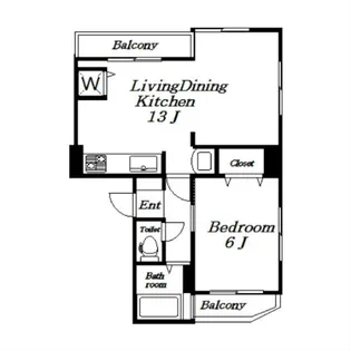 ステップ宮前【102号室】の間取り