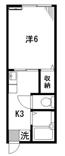 K.M.Plaza【203号室】の間取り