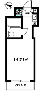TOP都立家政【201号室】の間取り