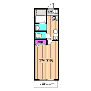 ヴィラデルレイ【203号室】の間取り
