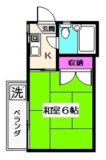 フラット桜台II【202号室】の間取り