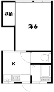 若葉荘【2号室】の間取り