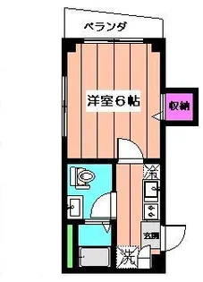 ルミナス高円寺南【102号室】の間取り