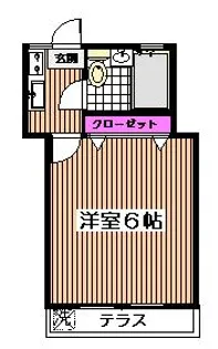 フラット阿佐谷南II【103号室】の間取り