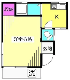フラット豊玉【1階】の間取り
