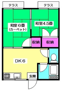 サンフラッツ【103号室】の間取り