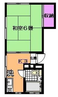 コート三愛【2階】の間取り