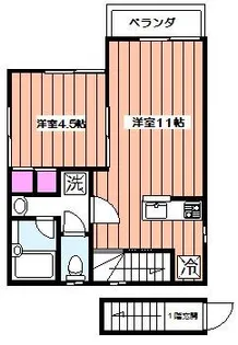 テラス荻窪【202号室】の間取り