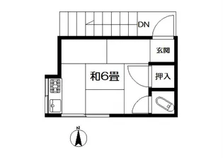 さかえアパートメント【5号室】の間取り