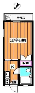 フラット野方北【201号室】の間取り