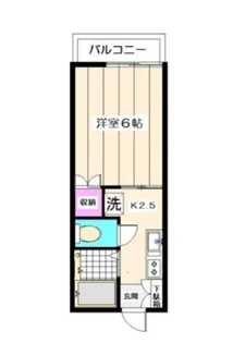 グランデュール白鷺【203号室】の間取り