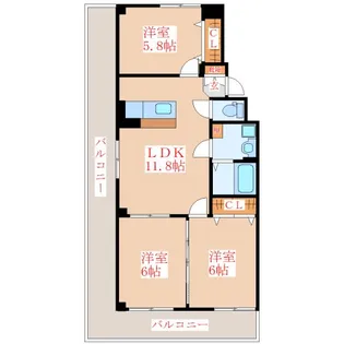 LeLienⅡ【1階】の間取り