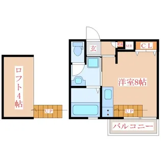 Foresta【210号室】の間取り