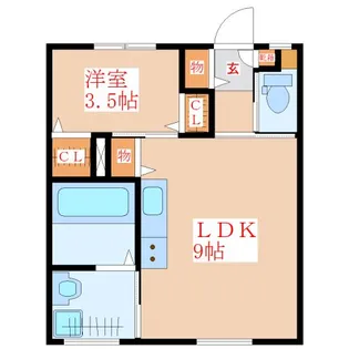 clear−up 【107号室】の間取り