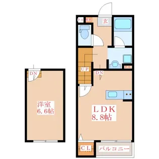 フローラ【B105号室】の間取り