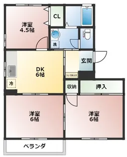 グランドビスタOBARA【201号室】の間取り