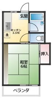 コーポ広栄【2階】の間取り