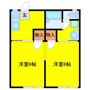コーポ井龍【1階】の間取り