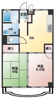 メゾンドール春日【302号室】の間取り