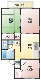 セジュ—ル・ベル【2階】の間取り