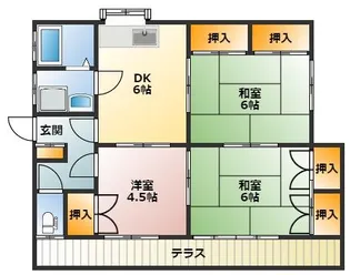 鹿児島県薩摩川内市平佐町【一戸建】の間取り