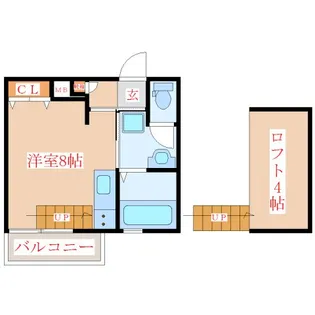 Foresta【105号室】の間取り