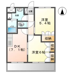 グランベルヒルズ【2階】の間取り