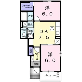 サニ−ガ−デン グレイスⅠ【1階】の間取り