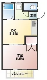 ラ・グランブルーA【1階】の間取り