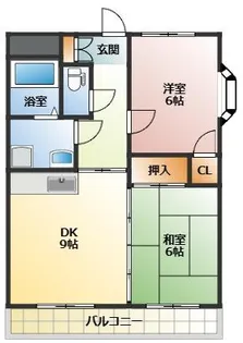 グランドール平佐22号館【3階】の間取り