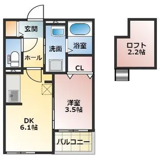Crest【2階】の間取り