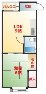 鹿児島県姶良市加治木町錦江町【アパート】の間取り