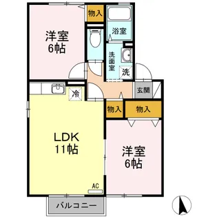 セリシア【2階】の間取り