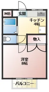 エスポアール【202号室】の間取り