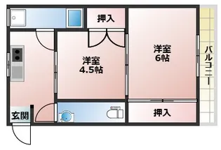 グリーンマンション【302号室】の間取り