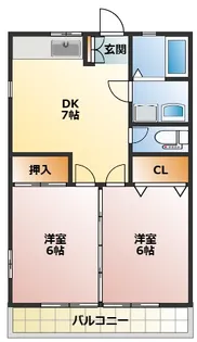 ハイツ果林【1階】の間取り